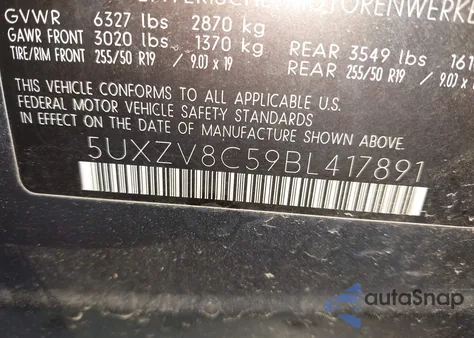 2011 BMW X5 xDrive50I from USA, damaged, VIN 5UXZV8C59BL417891